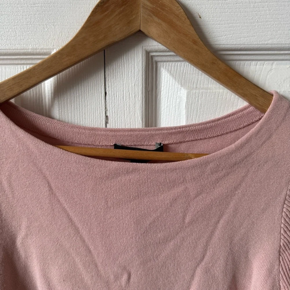 Ann Taylor Pink Sweater with Bell Sleeves